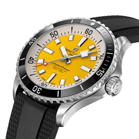 breitling yellow watch|breitling superocean 42 yellow.